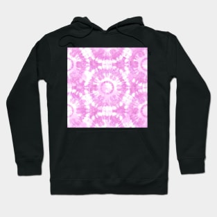 Pink and White Tie Dye Batik Hoodie